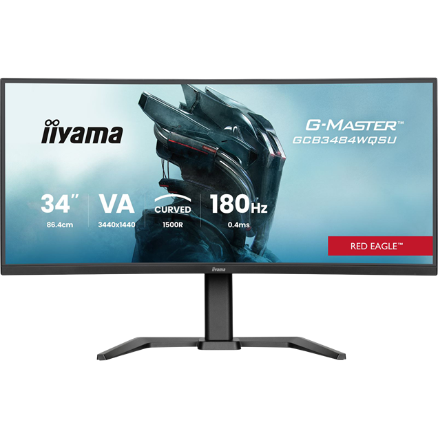 iiyama G-Master GCB3484WQSU 34" UltraWide Curved Gaming Monitor - VA, 500 nits